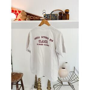 Vintage 1980's Single Stitch Annual Glamis Run No women allowed T-Shirt XL